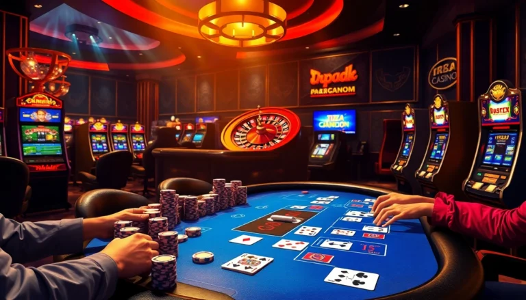 Experience thrilling moments at tr88's blackjack table with chips, cards, and excitement.