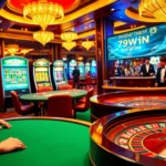 Experience the thrill of winning at a casino with the 789win link đăng nhập displayed above a live baccarat game.