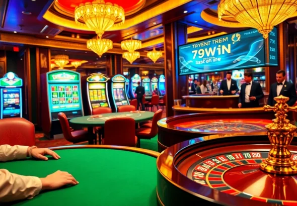 Experience the thrill of winning at a casino with the 789win link đăng nhập displayed above a live baccarat game.